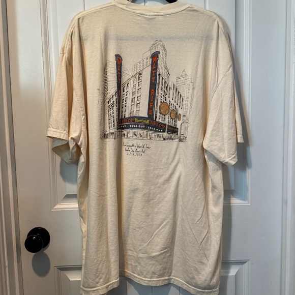 Cream Graphic Problemattic World Tour Matt Rife Men's T-Shirt - Picture 1 of 7